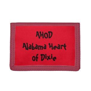 Alabama Heart of Dixie Monogram Trifold Wallet