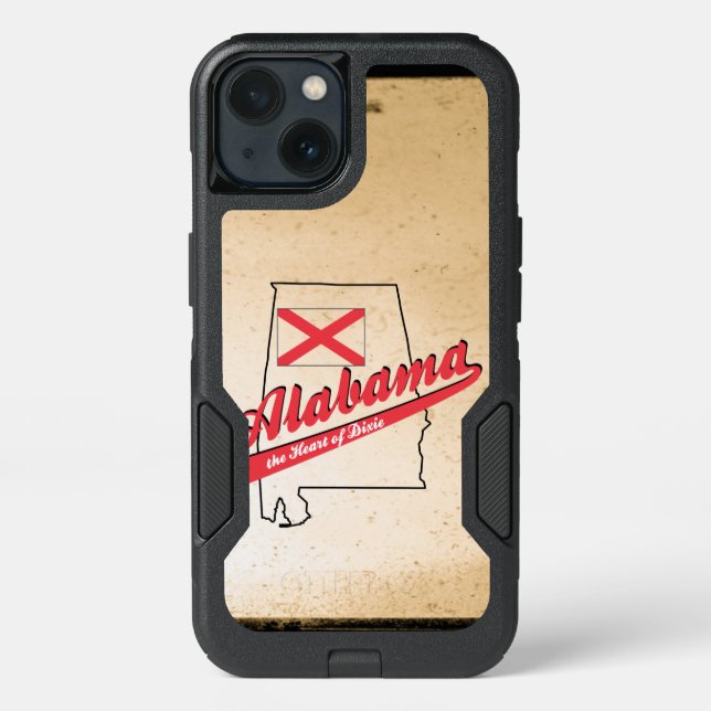 Alabama Heart of Dixie Otterbox iPhone Case (Back)