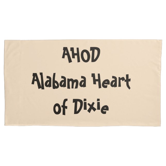 Alabama Heart of Dixie  Pillow Case (Front)