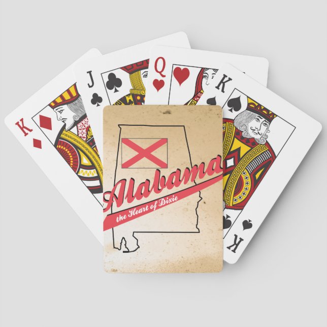 Alabama Heart of Dixie Poker Cards (Back)