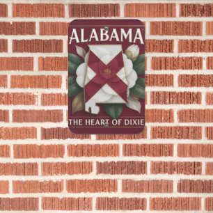 Alabama Heart of Dixie Pride 🌿 Metal Sign