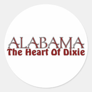 Alabama heart of Dixie stickers
