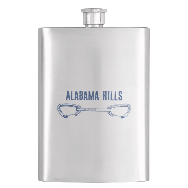 Alabama Hills Climbing Quickdraw Flask (Front)
