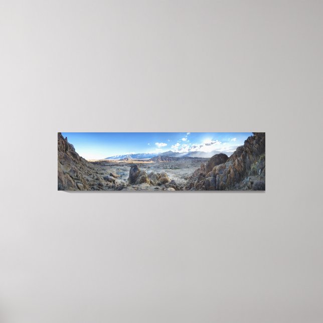 Alabama Hills Panorama - Owens Valley - Sierra Canvas Print (Front)