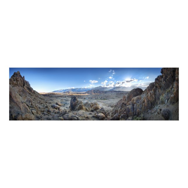 Alabama Hills Panorama - Owens Valley - Sierra Photo Print (Front)