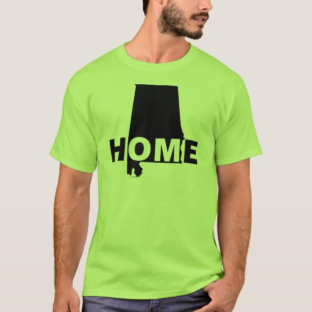 Alabama Home Away From State T-Shirt Tees (Front)