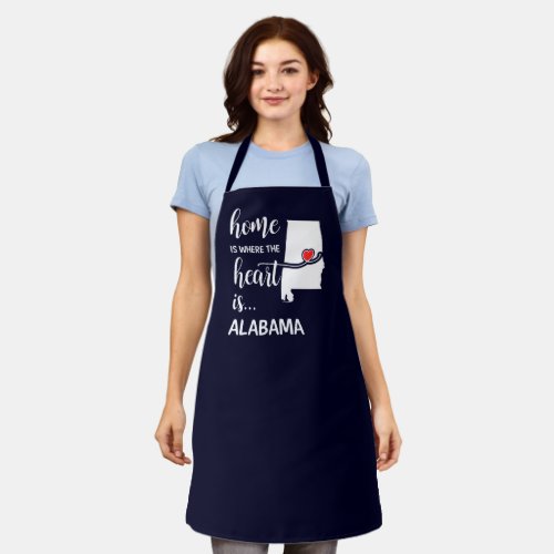 Alabama home is where the heart is apron