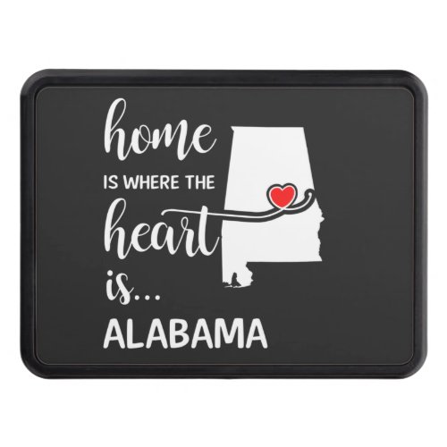 Alabama home is where the heart is hitch cover