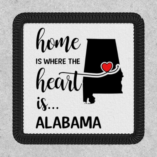 Alabama home is where the heart is patch