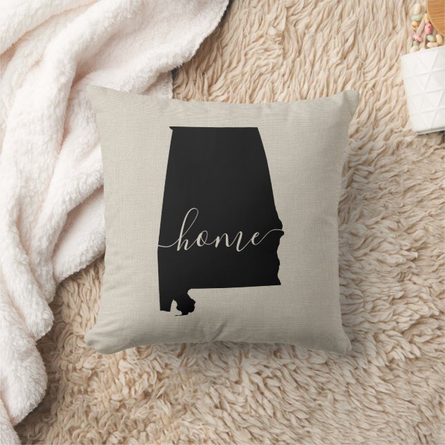 Alabama Home State Throw Pillow (Blanket)