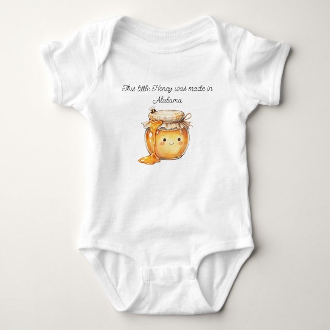 Alabama Honey Baby Romper (Front)