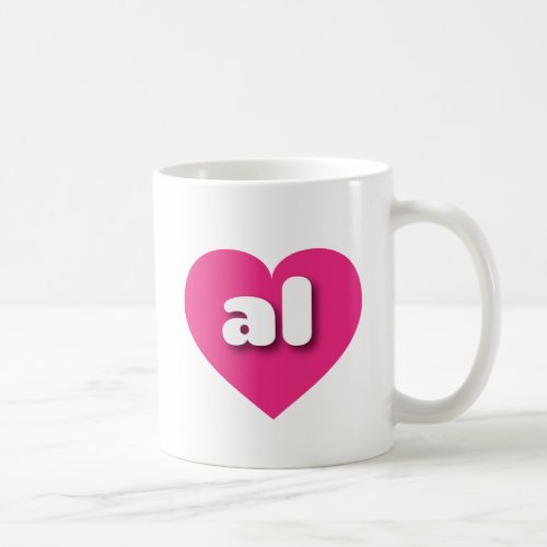 Alabama hot pink heart _ I love al Coffee Mug