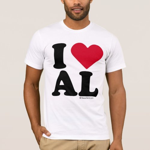 ALABAMA _ I LOVE AL _ I LOVE ALABAMA T_Shirt