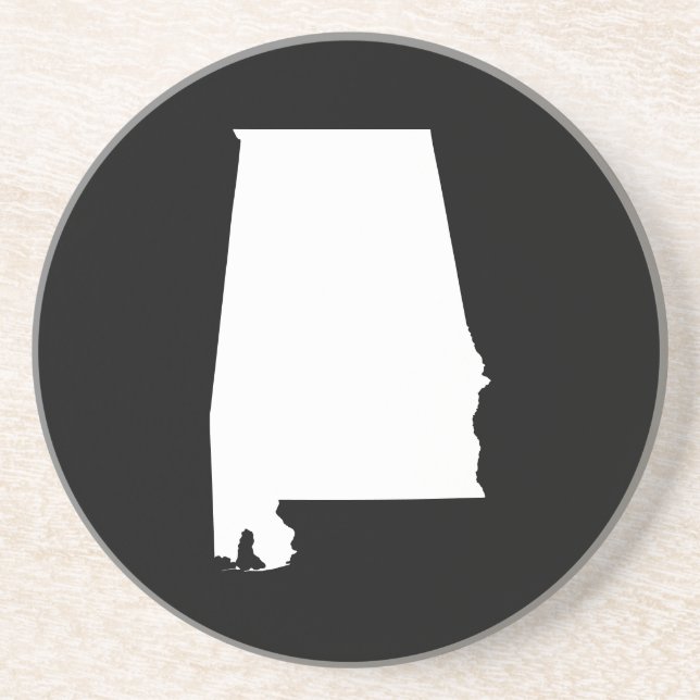 Alabama in White Drink Coaster (Front)