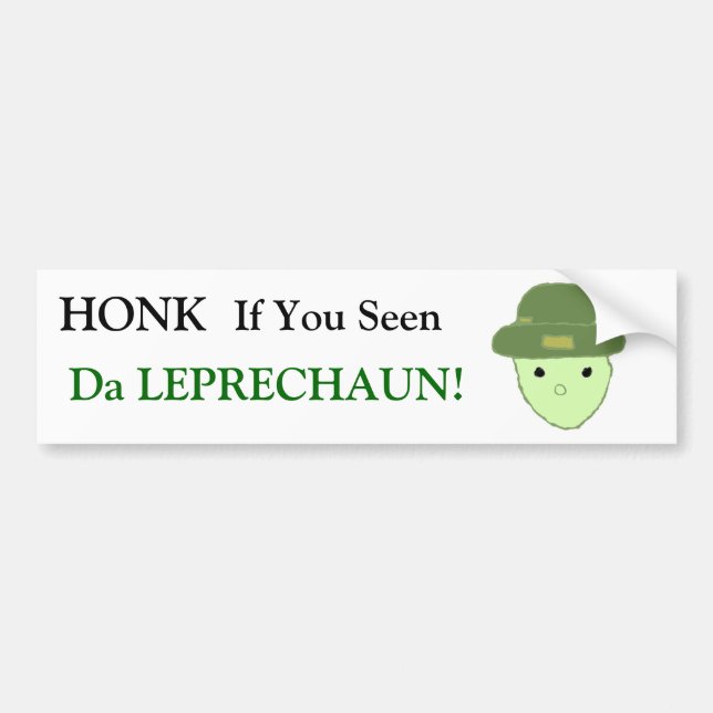 Alabama Leprechaun Bumper Sticker (Front)