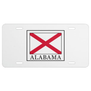 Alabama License Plate
