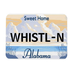 Alabama License Plate Magnet