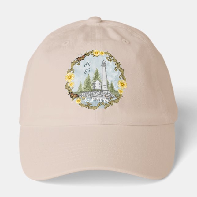 Alabama Lighthouse Floral hat (Front)