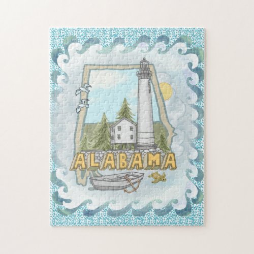 Alabama Lighthouse Jigsaw Puzzle