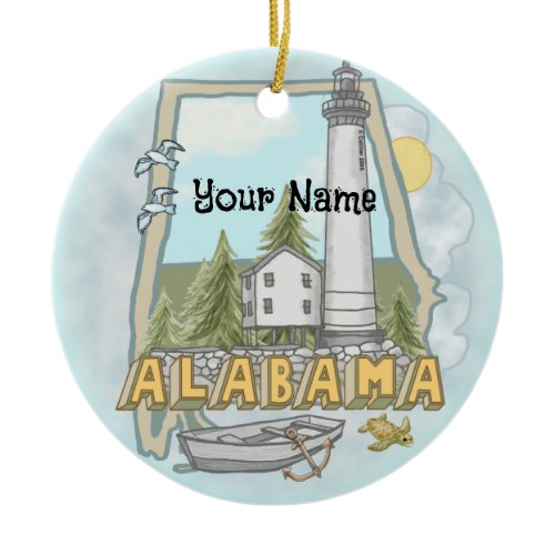 Alabama Lighthouse  ornament