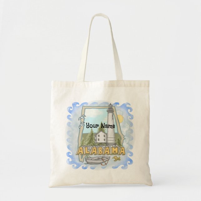 Alabama Lighthouse  Tote Bag (Front)