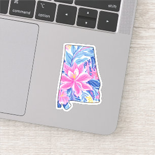 Alabama - Lilly Inspired - 3" x 3" Summer Sticker