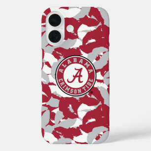 Alabama Lipstick Camo Kisses Graffiti Pattern iPhone 16 Case