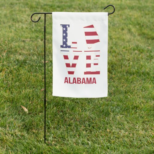 Alabama Love Garden Flag