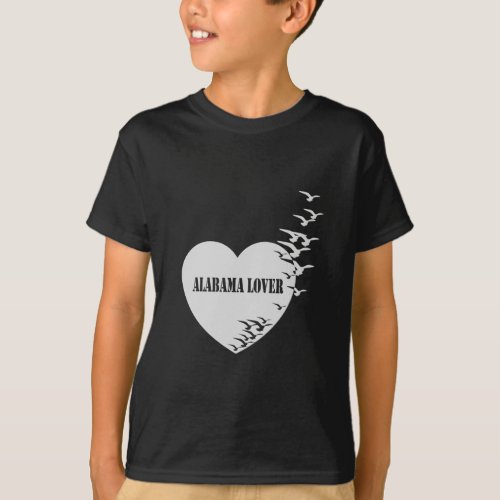 Alabama lover i love Alabama  heatblack T_Shirt