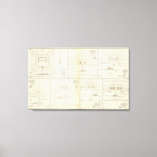 Alabama Mobile defenses Canvas Print (Front)