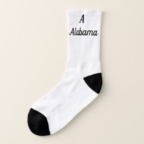 Alabama Monogram Socks