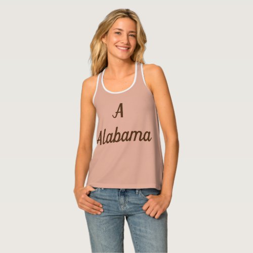 Alabama Monogram Tank Top