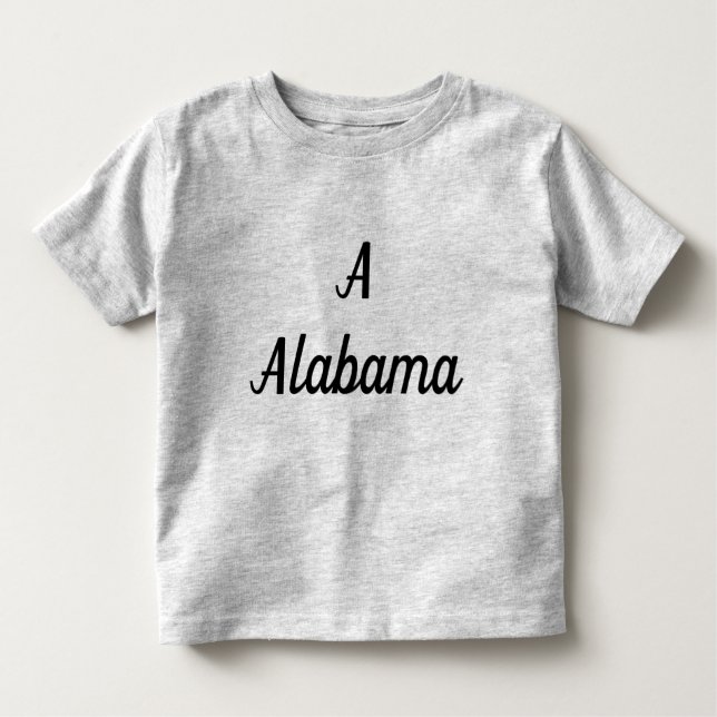 Alabama Monogram Toddler T-shirt (Front)