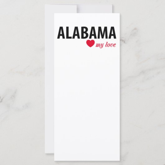 Alabama my love (Front)