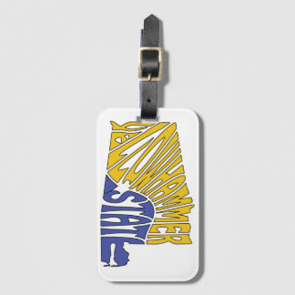 Alabama Nickname Word Art Luggage Tag