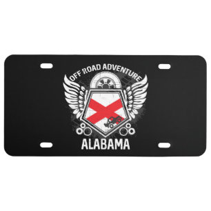Alabama Off Road Adventure 4x4 Trails Mudding License Plate