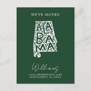 ALABAMA Our Address Change Postcard