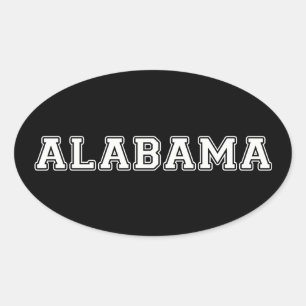 Alabama Oval Sticker