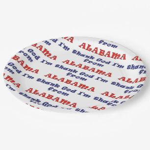 Alabama Paper Plates
