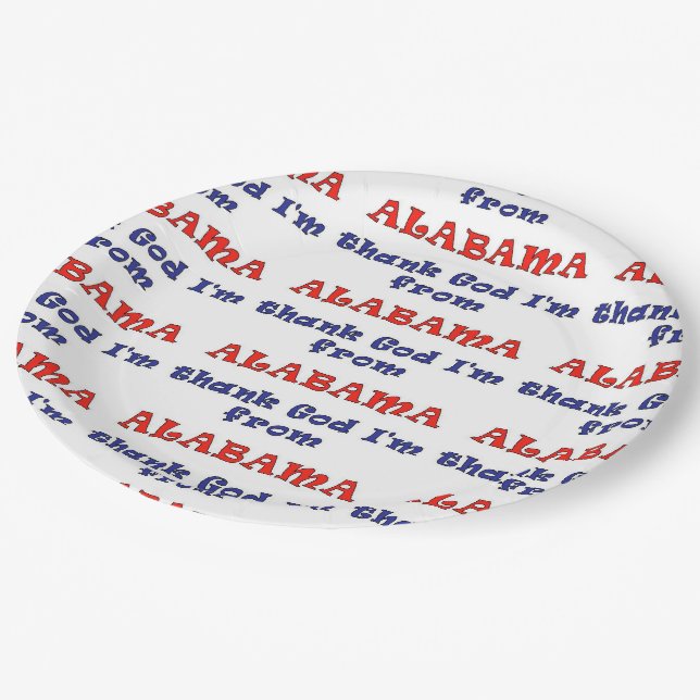 Alabama Paper Plates (Angled)