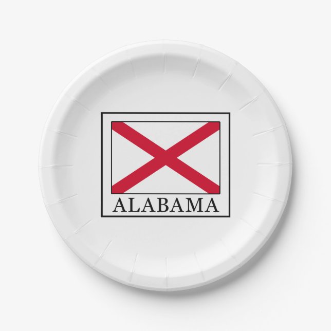Alabama Paper Plates (Front)