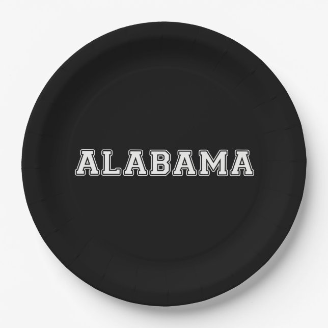 Alabama Paper Plates (Front)