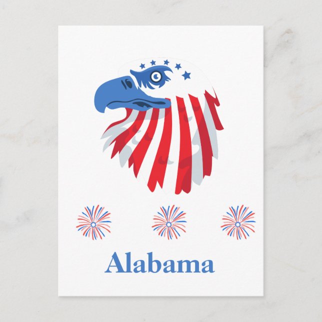 Alabama Patriotic Postcard (Front)