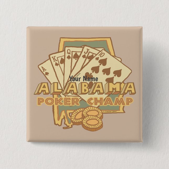 Alabama Poker  Button (Front)