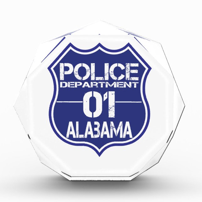 Alabama Police Department Shield 01 Award (Front)