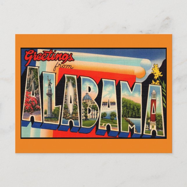  Alabama Postcard (Front)