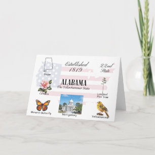Alabama Postcard   state themes and landmarks