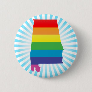 alabama pride. pinback button