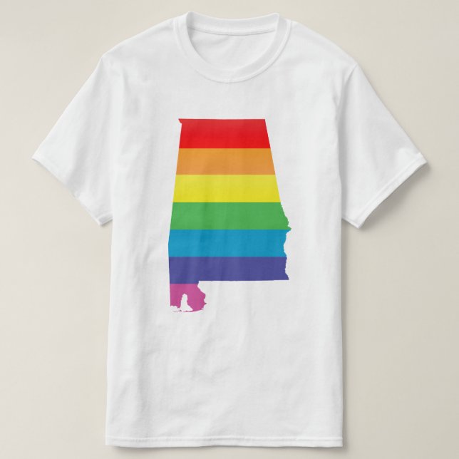 alabama pride. striped. T-Shirt (Design Front)