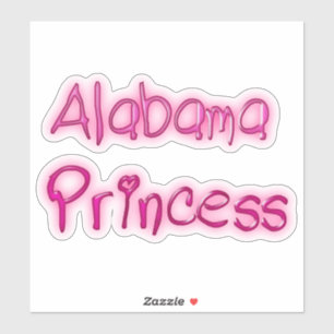Alabama Princess Sticker